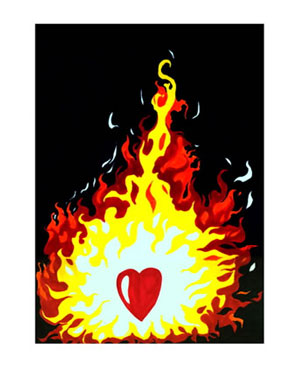 Fire Illustraiton. &copy; 2007  Illustration that I did for a church. 