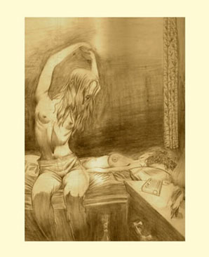 Molly get's up after a night of fun with her new friend Erica! &copy; 2007 Cornnell Clarke