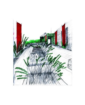 Roof Entrance & Floor for client. Sunshine Suites